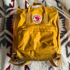 Fjallraven Kanken Yellow Backpack
